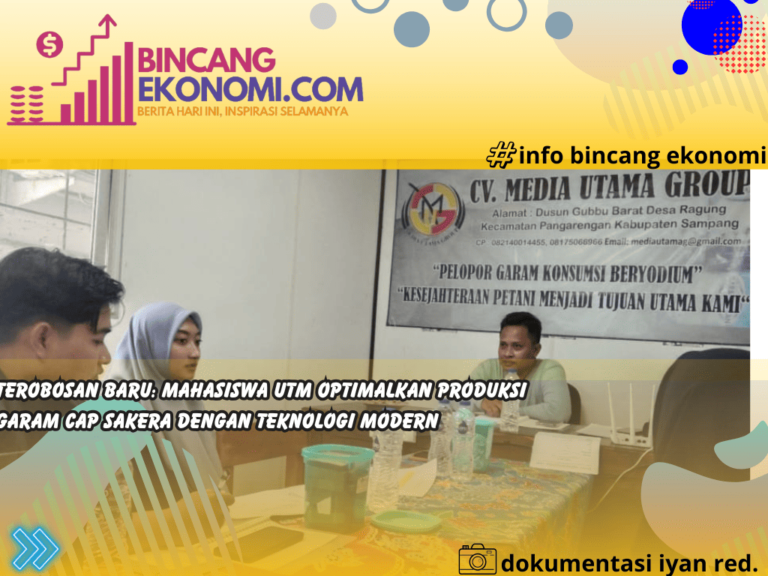 Terobosan Baru: Mahasiswa UTM Optimalkan Produksi Garam Cap Sakera dengan Teknologi Modern
