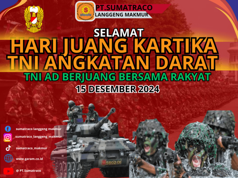 PT Sumatraco Langgeng Makmur Memperingati Hari Juang Kartika TNI AD dengan Semangat Kebangsaan