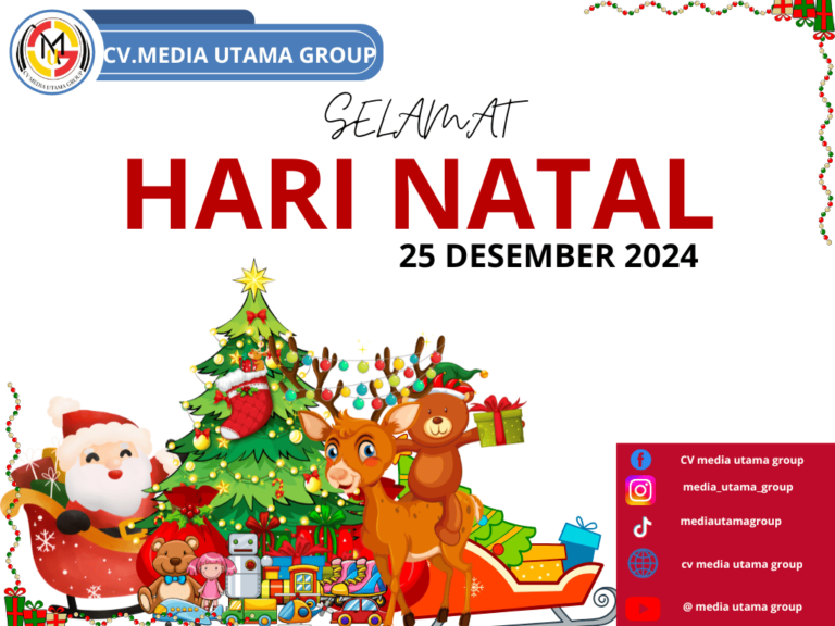 CV Media Utama Group Mengucapkan Selamat Hari Natal kepada Pelanggan dan Mitra