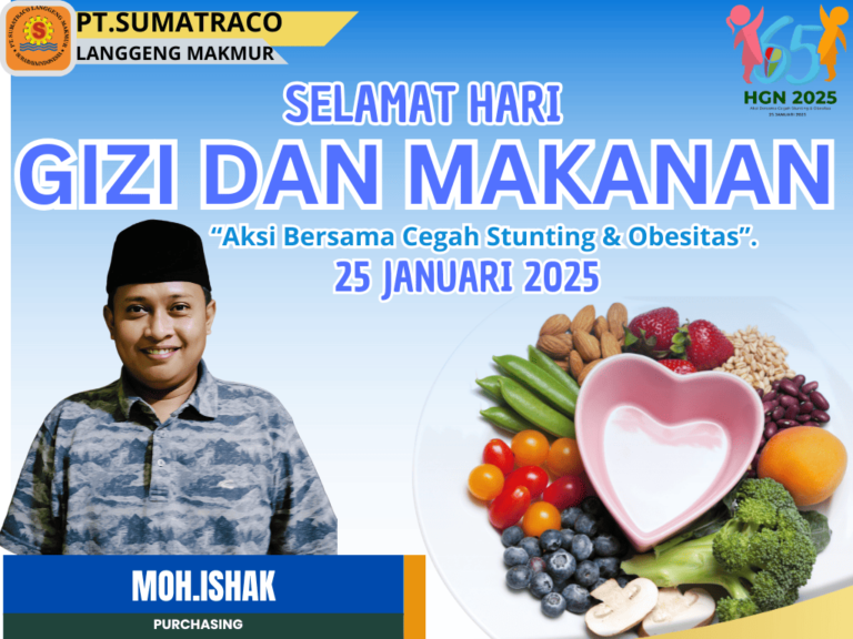 PT. Sumatraco Langgeng Makmur Rayakan Hari Gizi dan Makanan dengan Pesan Sehat