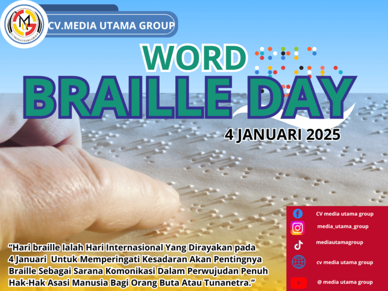 CV Media Utama Group Mengucapkan Selamat Hari Braille Sedunia: Komitmen terhadap Aksesibilitas untuk Semua