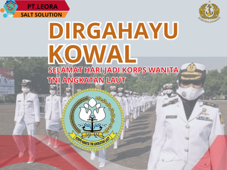 PT Leora Salt Solution Ucapkan Selamat Hari Jadi ke-62 untuk Korps Wanita TNI Angkatan Laut