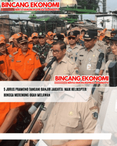 5 Jurus Pramono Tangani Banjir Jakarta: Naik Helikopter hingga Merenung Ogah Melawan