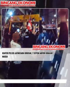 Kantor Polsek Jatinegara Dirusak, 2 Sepeda Motor Dibakar Massa