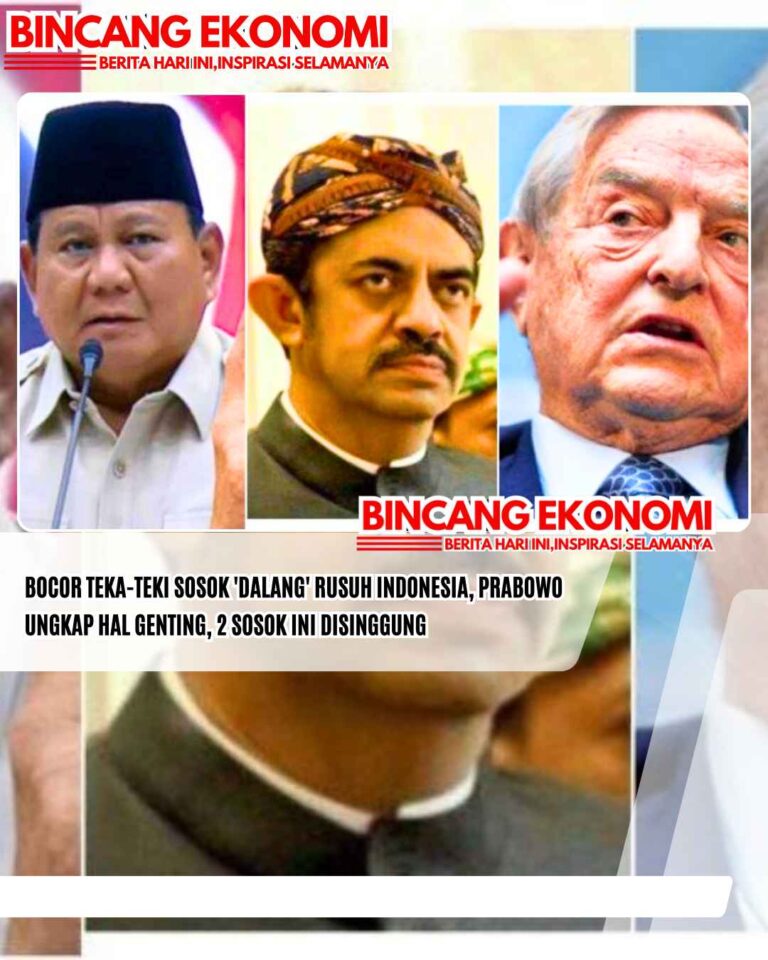 BOCOR Teka-teki Sosok ‘Dalang’ Rusuh Indonesia, Prabowo Ungkap Hal Genting, 2 Sosok Ini Disinggung