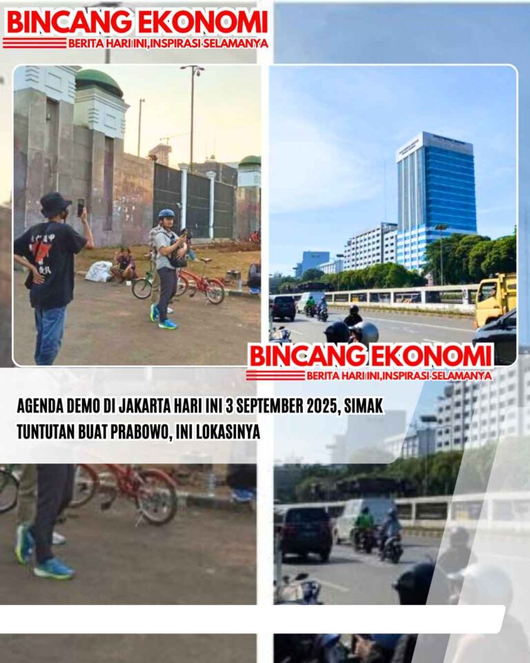 AGENDA Demo di Jakarta Hari Ini 3 September 2025, Simak Tuntutan Buat Prabowo, Ini Lokasinya