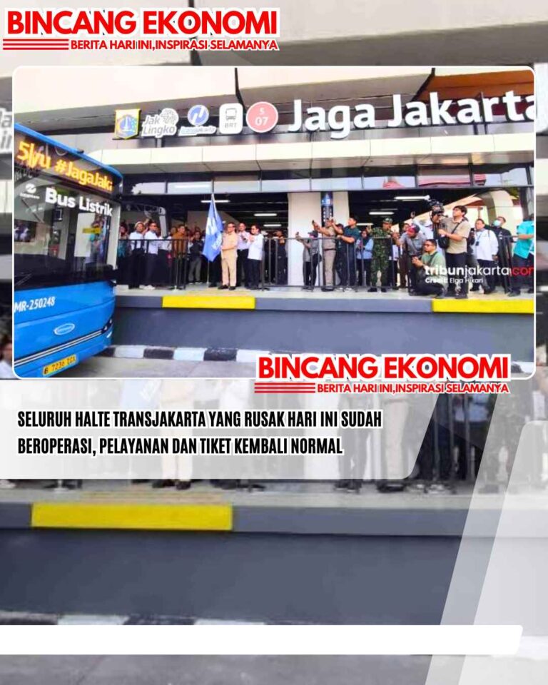 Seluruh Halte Transjakarta yang Rusak Hari Ini Sudah Beroperasi, Pelayanan dan Tiket Kembali Normal