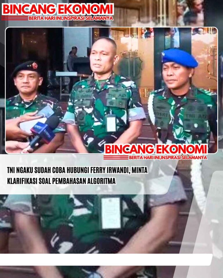TNI Ngaku Sudah Coba Hubungi Ferry Irwandi, Minta Klarifikasi Soal Pembahasan Algoritma
