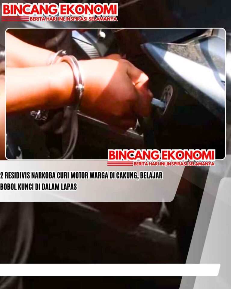 2 Residivis Narkoba Curi Motor Warga di Cakung, Belajar Bobol Kunci di Dalam Lapas