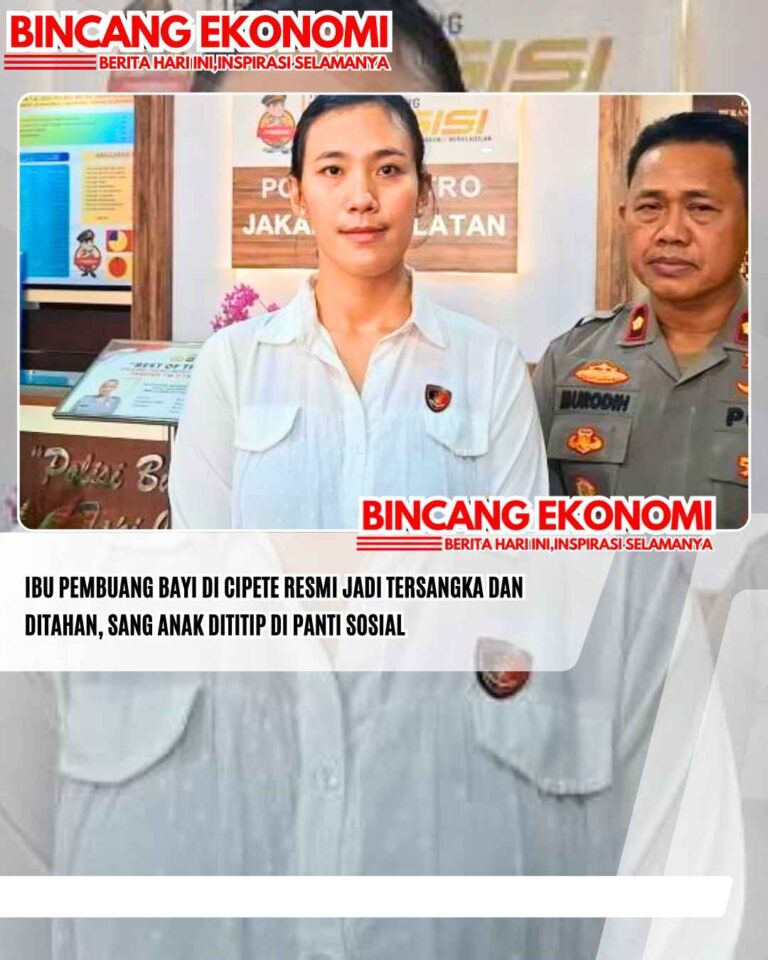 Ibu Pembuang Bayi di Cipete Resmi Jadi Tersangka dan Ditahan, Sang Anak Dititip di Panti Sosial