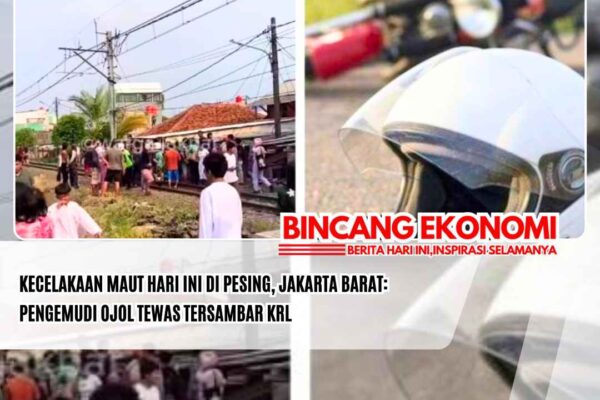 Kecelakaan Maut Hari Ini di Pesing, Jakarta Barat: Pengemudi Ojol Tewas Tersambar KRL