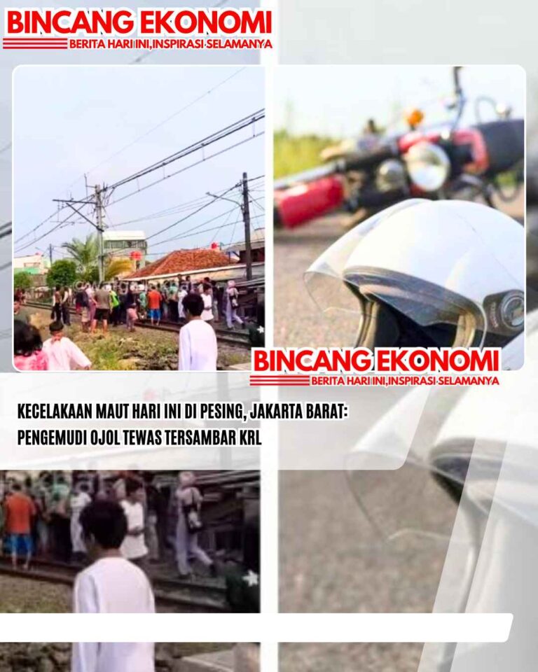 Kecelakaan Maut Hari Ini di Pesing, Jakarta Barat: Pengemudi Ojol Tewas Tersambar KRL