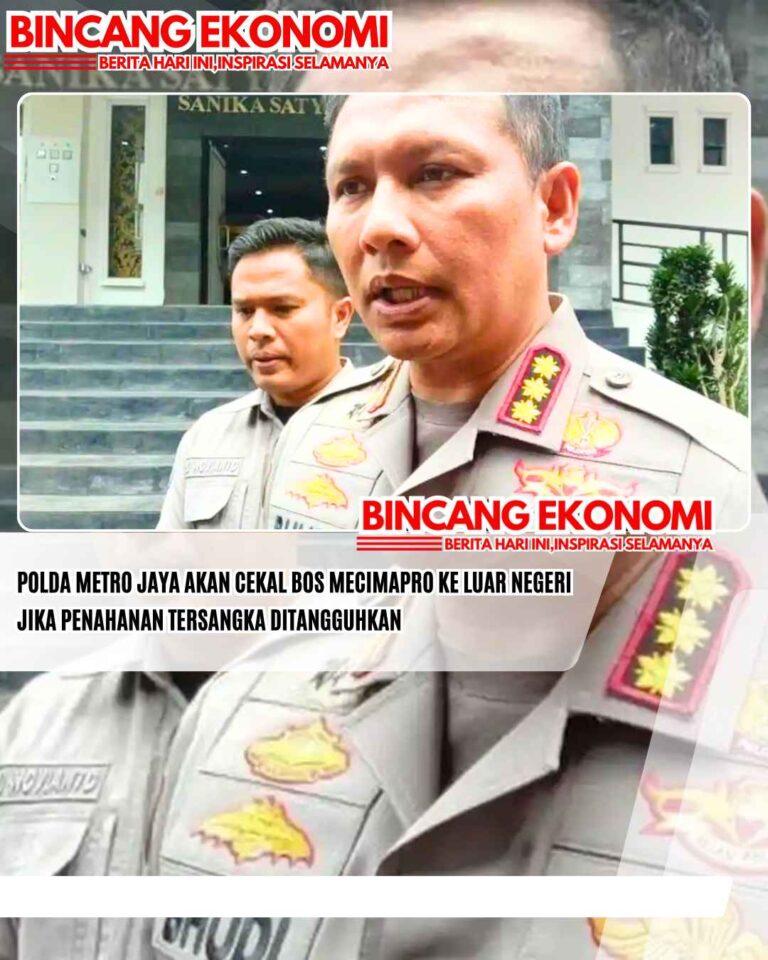 Polda Metro Jaya akan Cekal Bos Mecimapro ke Luar Negeri Jika Penahanan Tersangka Ditangguhkan