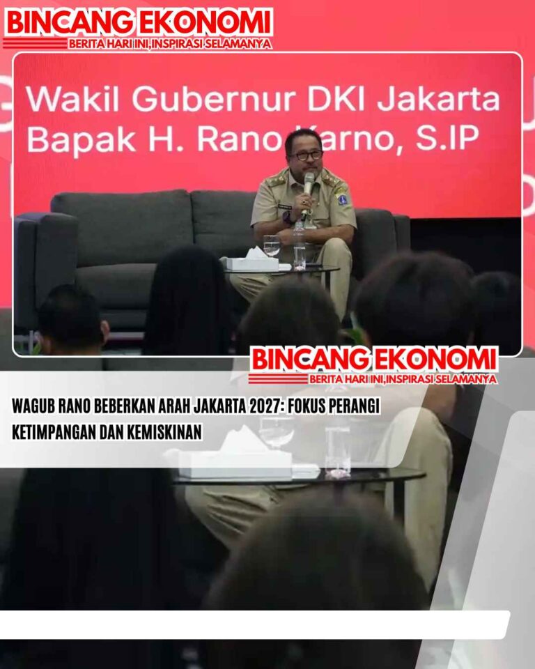Wagub Rano Beberkan Arah Jakarta 2027: Fokus Perangi Ketimpangan dan Kemiskinan