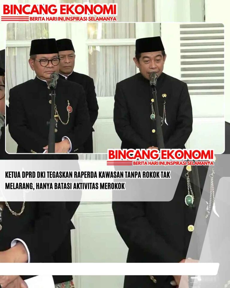 Ketua DPRD DKI Tegaskan Raperda Kawasan Tanpa Rokok Tak Melarang, Hanya Batasi Aktivitas Merokok