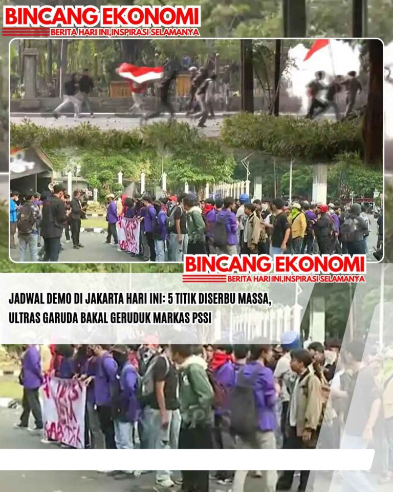 JADWAL Demo di Jakarta Hari Ini: 5 Titik Diserbu Massa, Ultras Garuda Bakal Geruduk Markas PSSI