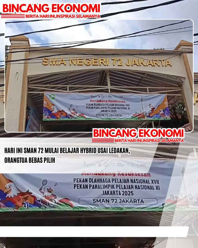 Hari Ini SMAN 72 Mulai Belajar Hybrid Usai Ledakan, Orangtua Bebas Pilih