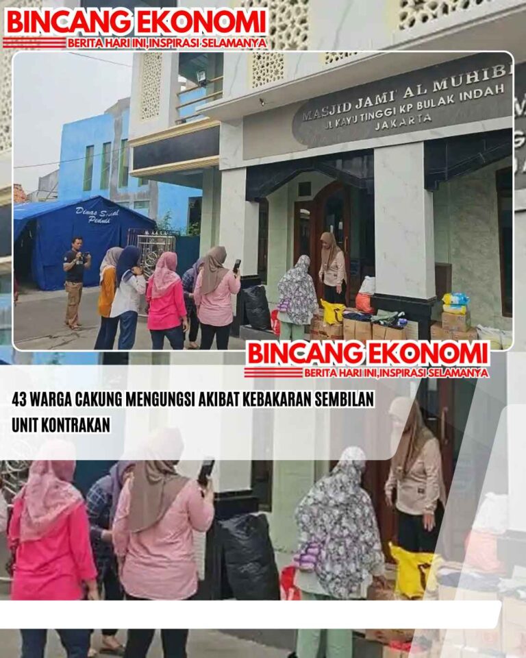 43 Warga Cakung Mengungsi Akibat Kebakaran Sembilan Unit Kontrakan