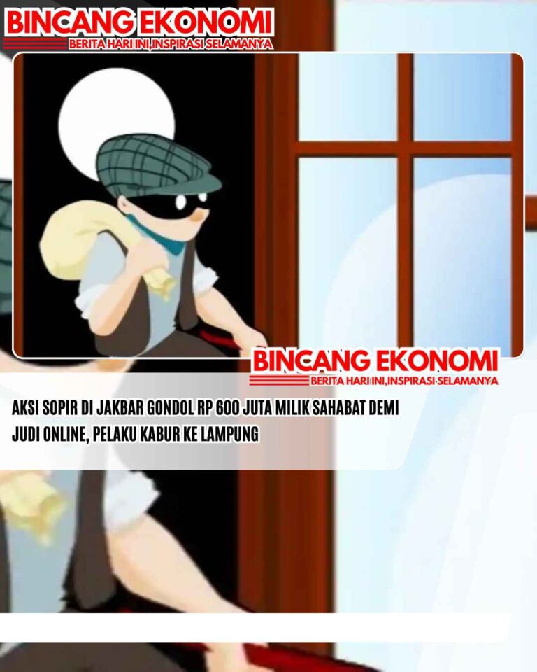 Aksi Sopir di Jakbar Gondol Rp 600 Juta Milik Sahabat Demi Judi Online, Pelaku Kabur ke Lampung