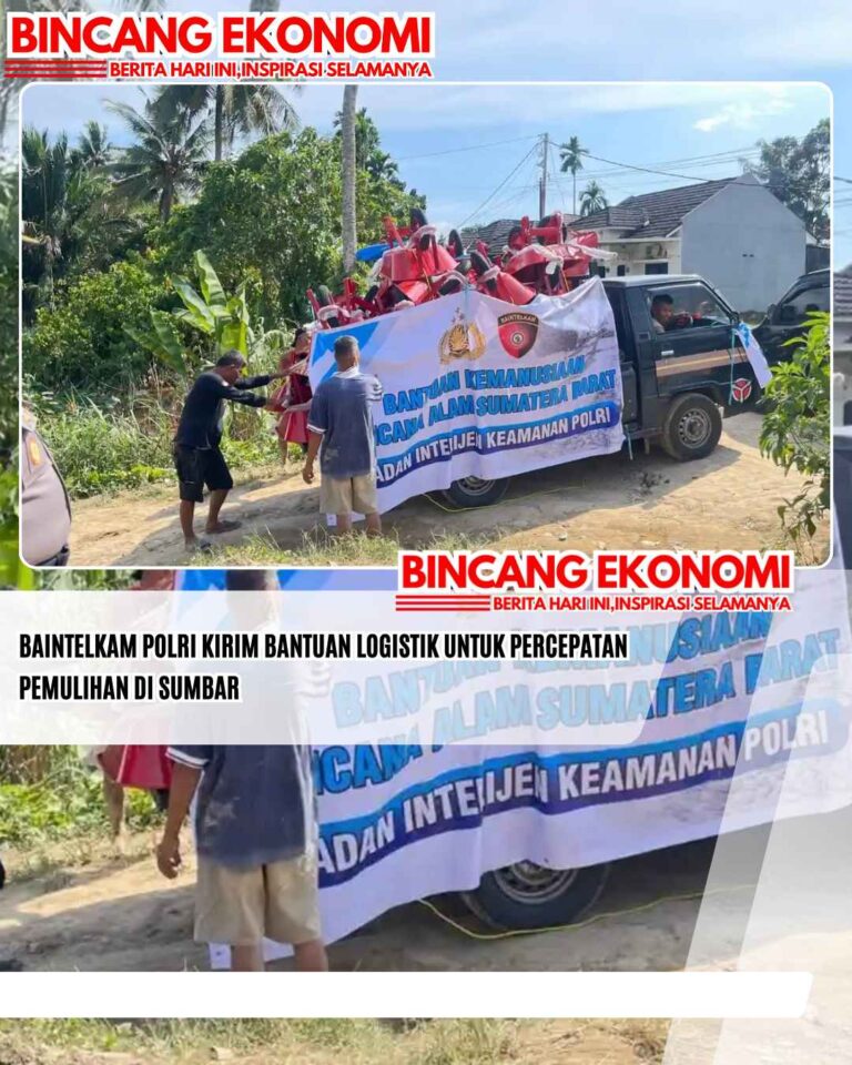 Baintelkam Polri Kirim Bantuan Logistik untuk Percepatan Pemulihan di Sumbar