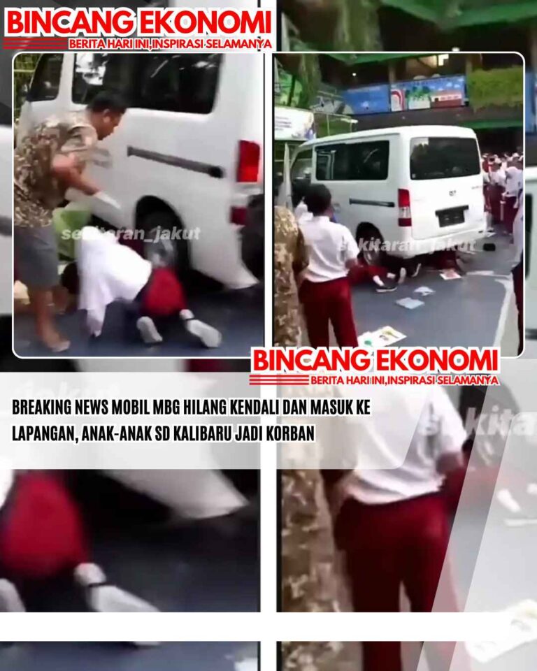 BREAKING NEWS Mobil MBG Hilang Kendali dan Masuk ke Lapangan, Anak-Anak SD Kalibaru Jadi Korban