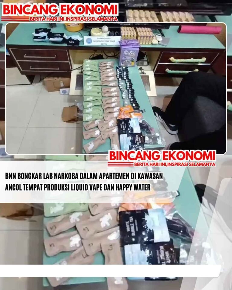 BNN Bongkar Lab Narkoba dalam Apartemen di Kawasan Ancol Tempat Produksi Liquid Vape dan Happy Water