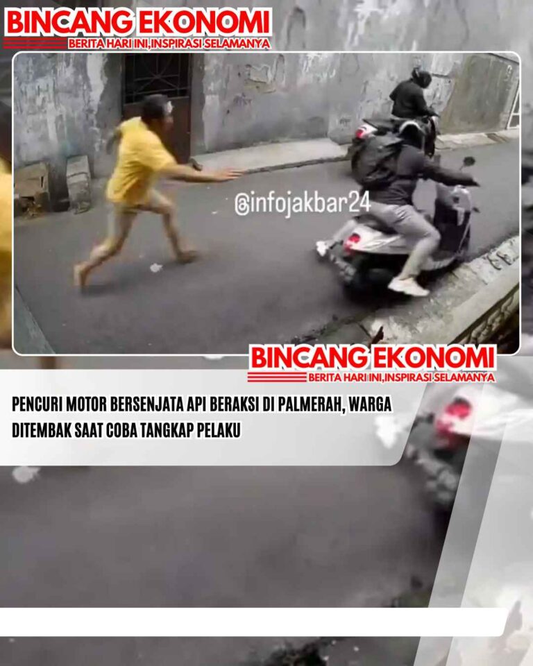 Pencuri Motor Bersenjata Api Beraksi di Palmerah, Warga Ditembak Saat Coba Tangkap Pelaku