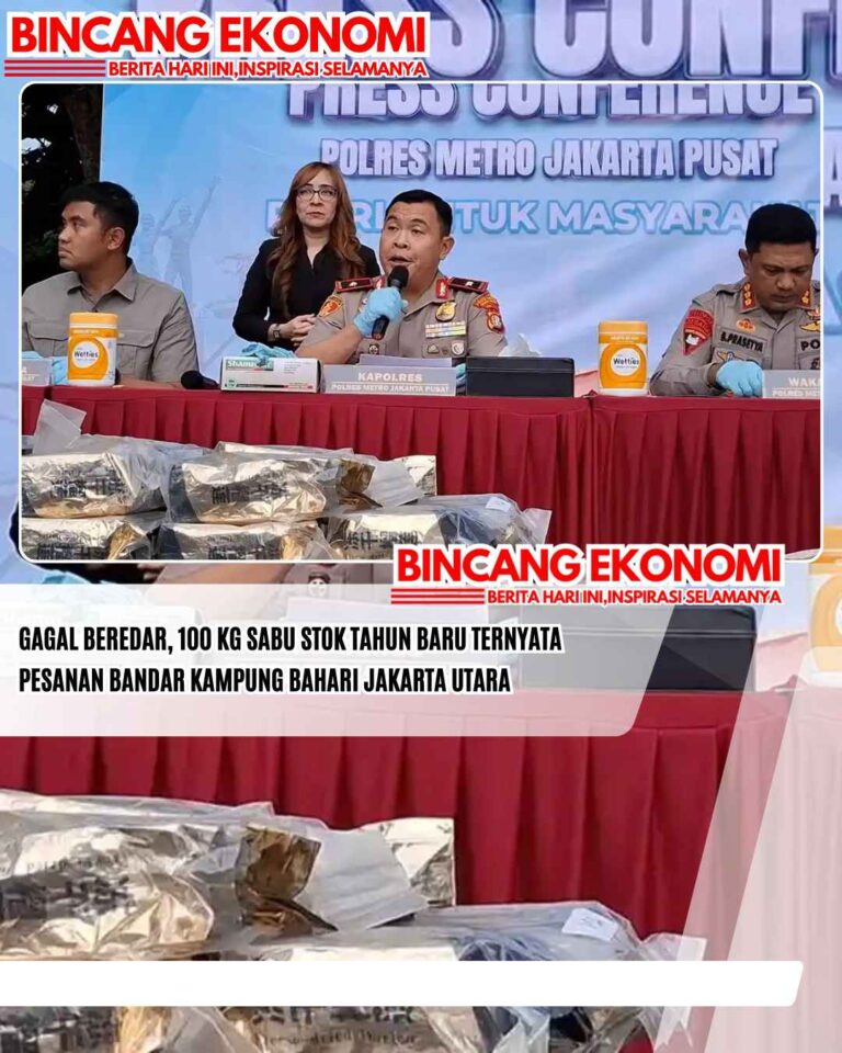 Gagal Beredar, 100 Kg Sabu Stok Tahun Baru Ternyata Pesanan Bandar Kampung Bahari Jakarta Utara