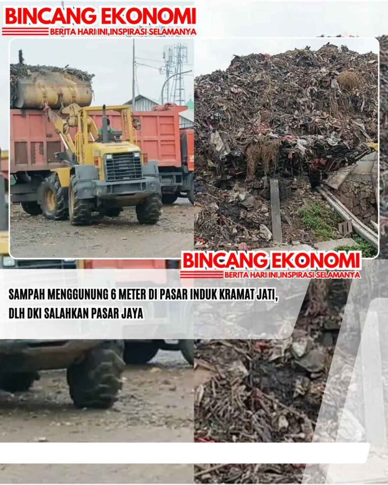 Sampah Menggunung 6 Meter di Pasar Induk Kramat Jati, DLH DKI Salahkan Pasar Jaya